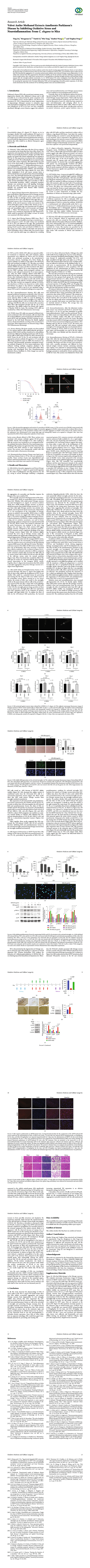 DVA inhibits oxidative stress and neuroinflammation, ameliorating degenerations of DAergic neurons